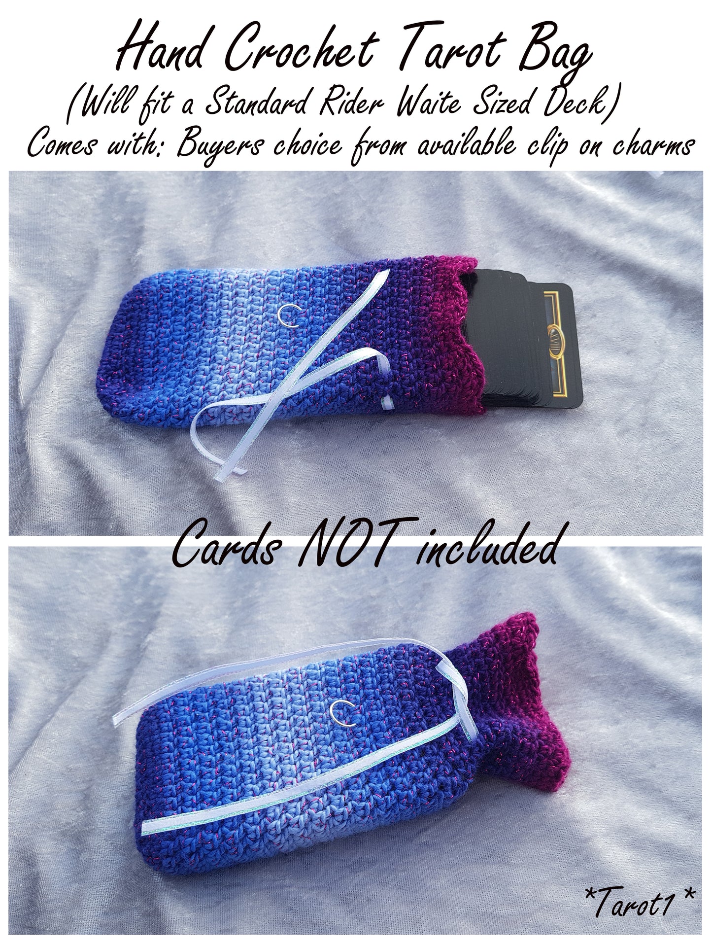 Hand Crochet Tarot Bag #1