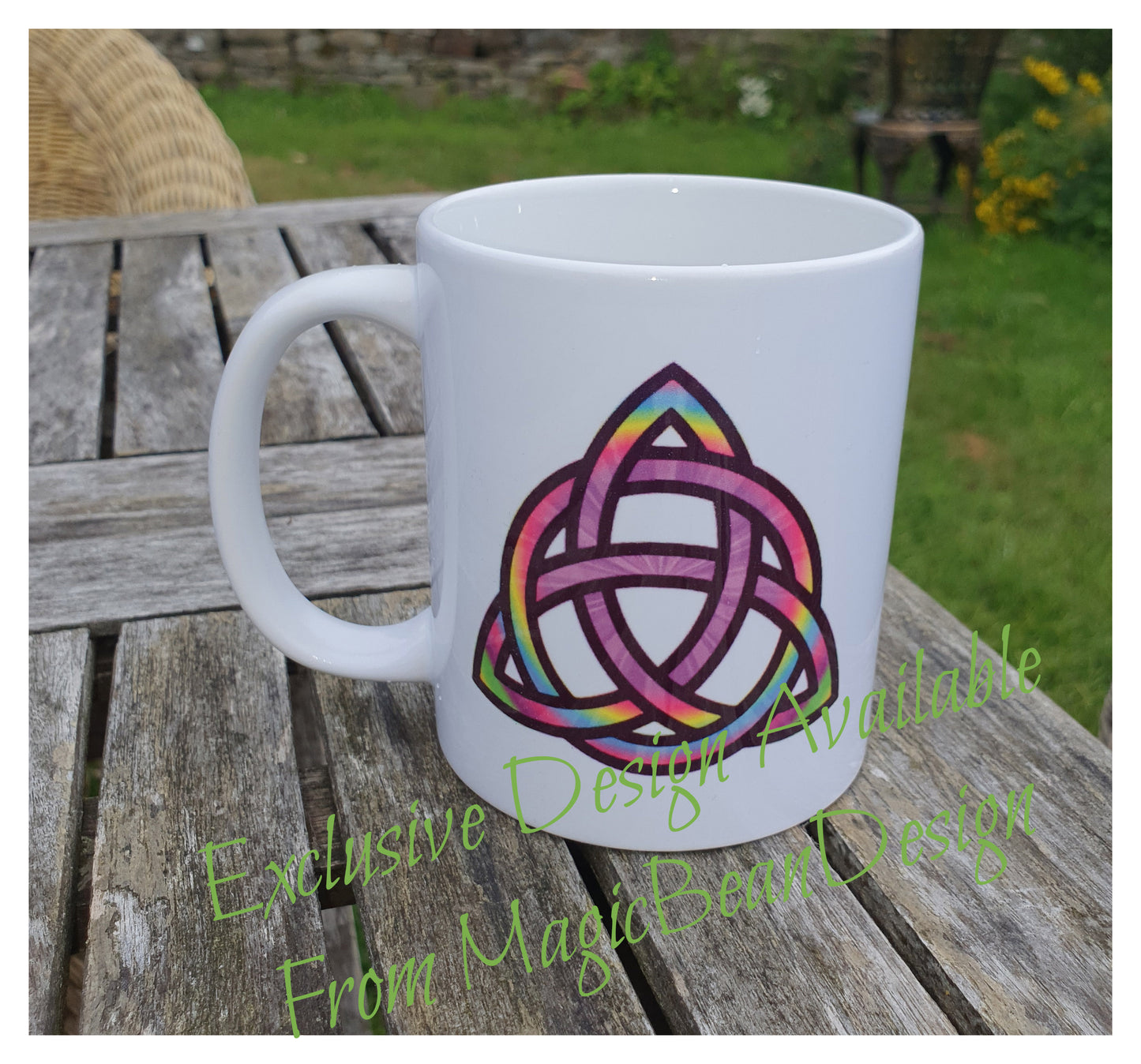 Tie Dye Triquetra - Exclusive Design Ceramic Mug