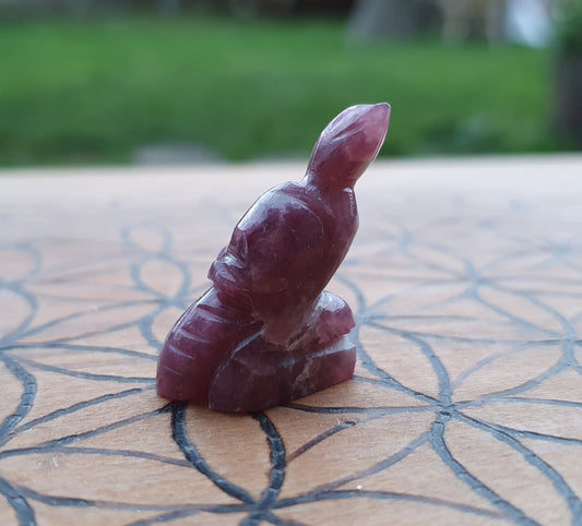 Carved Ruby Zoisite Totem - Bird
