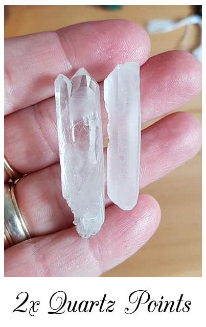 2x Quartz Points