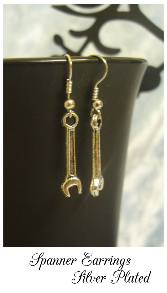 Spanner Charm Drop Earrings