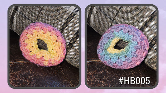 Handmade Scrunchie - Pastel Rainbow