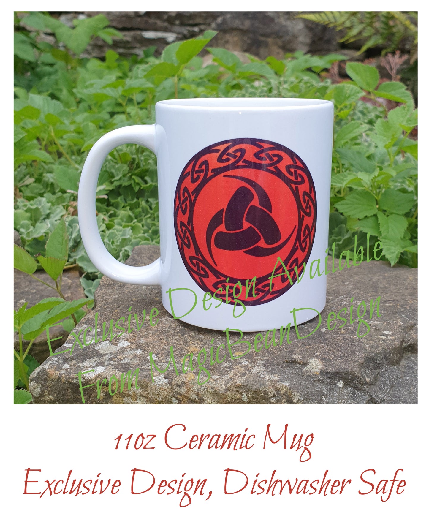Horn of Odin (Red) - Exclusive Design Ceramic Mug