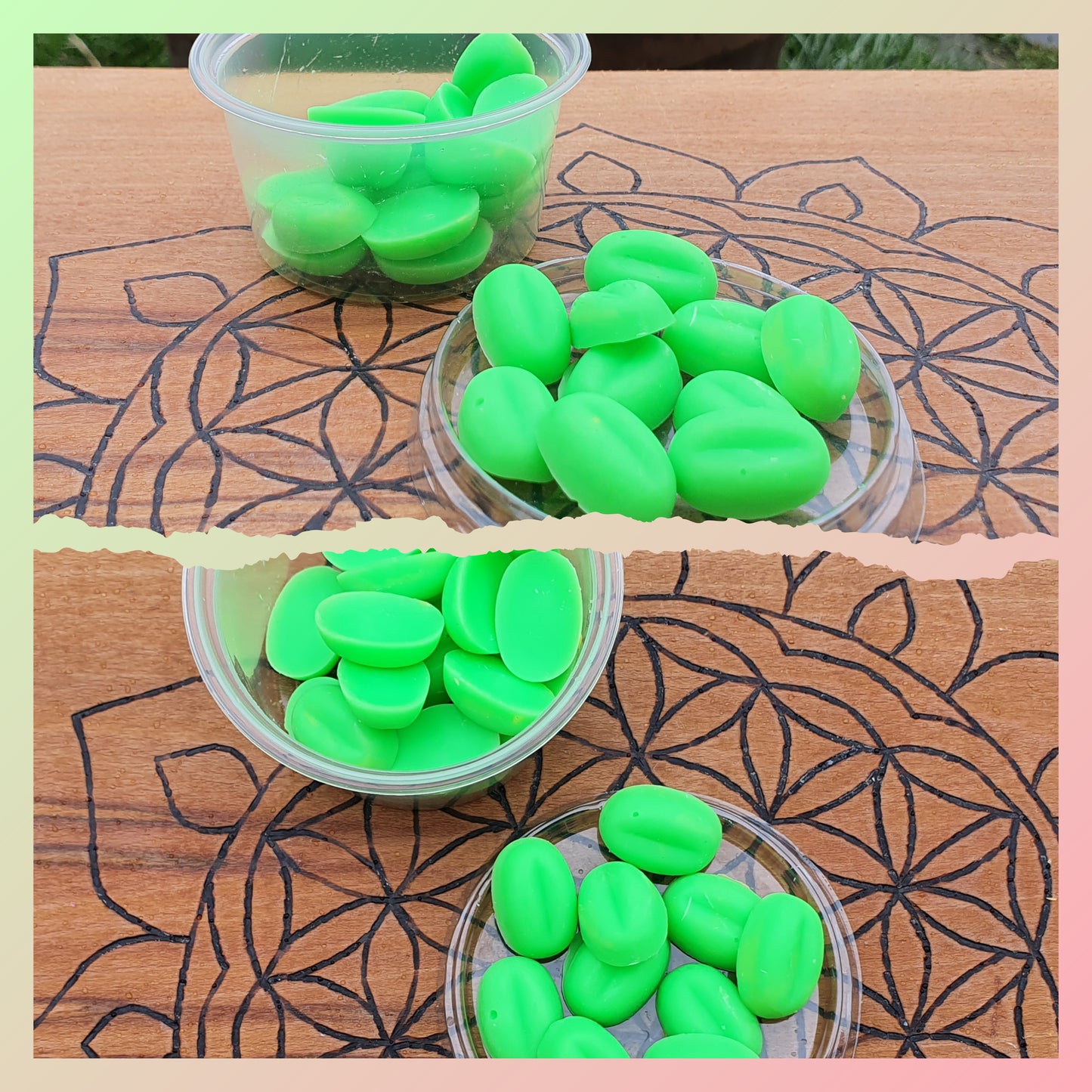 UV reactive Wax Melts for Wax Play (UNScented)