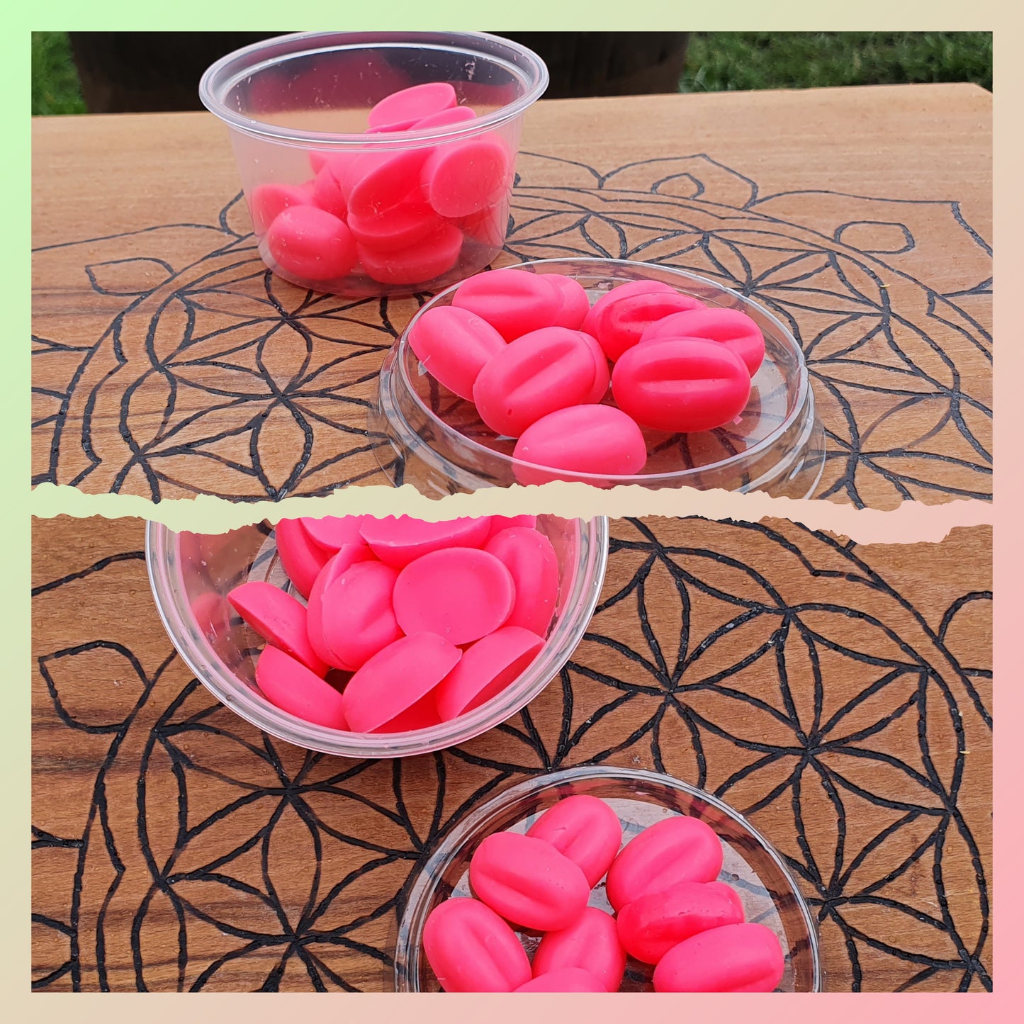 UV reactive Wax Melts for Wax Play (UNScented)