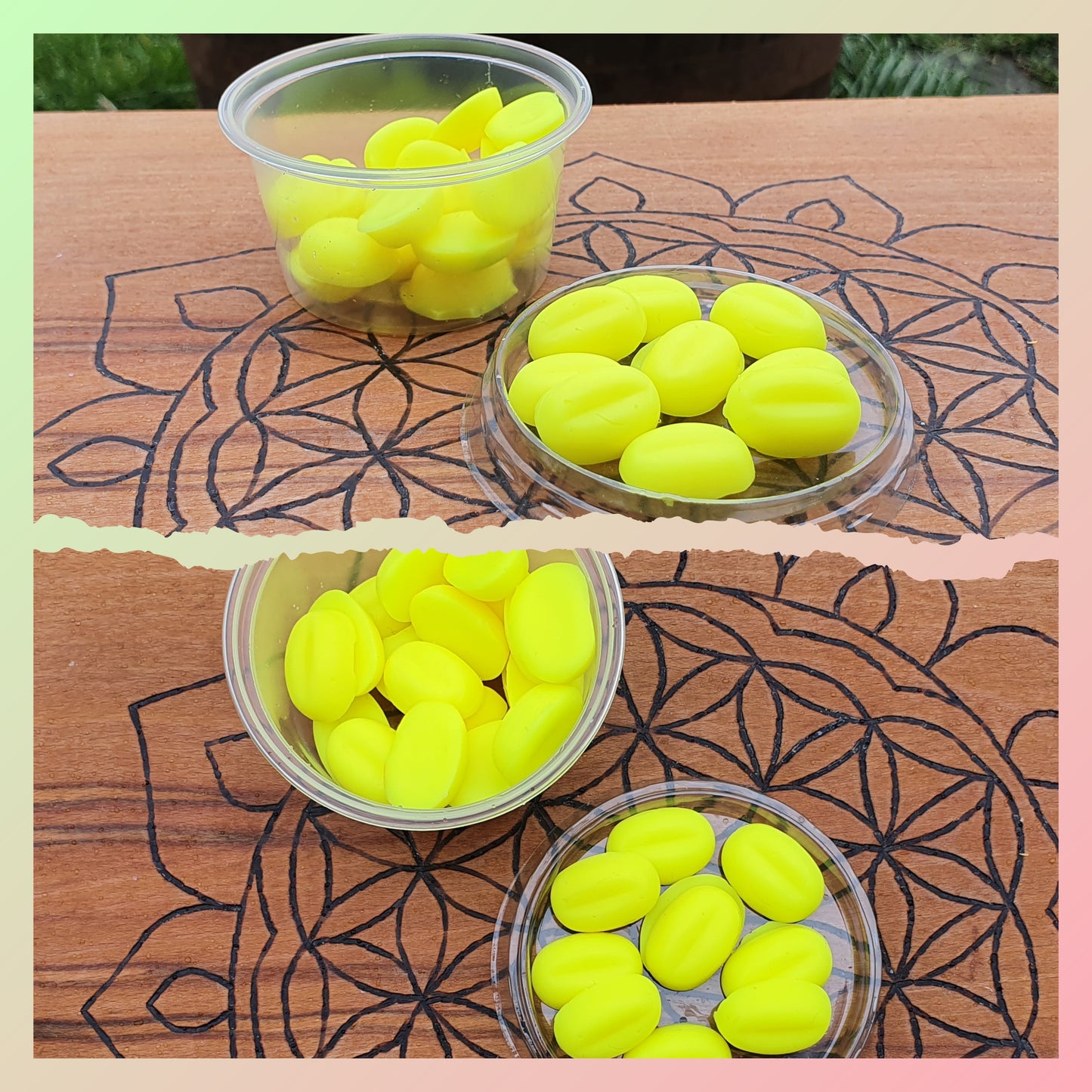 UV reactive Wax Melts for Wax Play (UNScented)