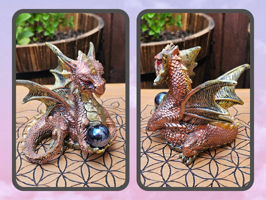 Orb Keeper Dragon - Red (Not its licensed name) - Nemesis Now - EX Display (No Box)