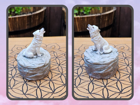 Wolf Trinket Box - Howling (Not its licensed name) - Nemesis Now - EX Display (No Box)