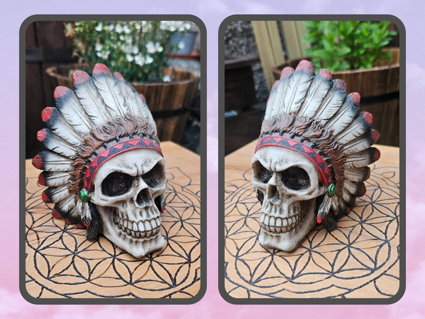Native Chief Skull (not its licensed name) - Nemesis Now - EX Display (No Box)