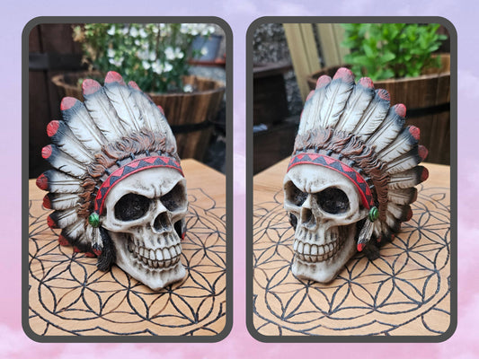 Native Chief Skull (not its licensed name) - Nemesis Now - EX Display (No Box)