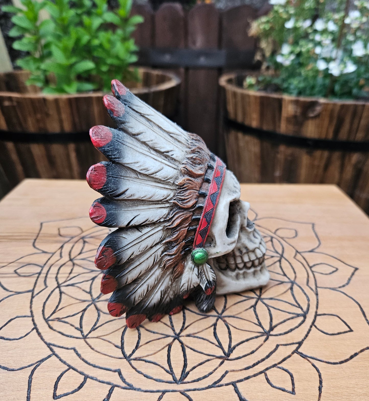 Native Chief Skull (not its licensed name) - Nemesis Now - EX Display (No Box)