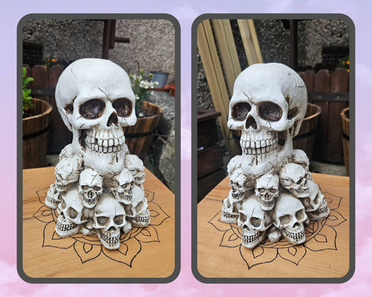 Skull Stack Tealight Holder - EX Display (No Box)