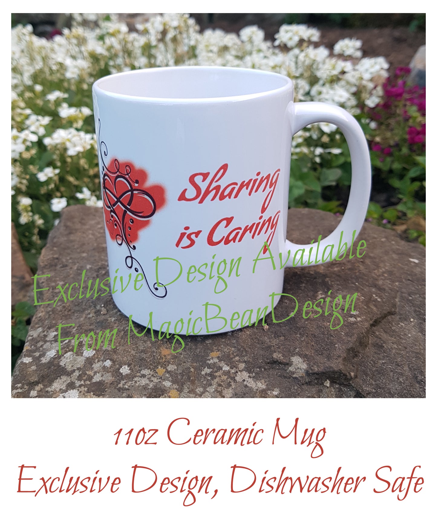 Sharing is Caring (Polya) - Exclusive Design Ceramic Mug