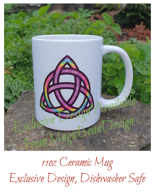 Tie Dye Triquetra - Exclusive Design Ceramic Mug