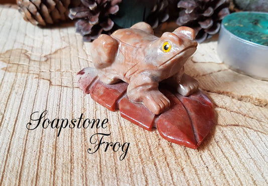 Carved Soapstone Frog
