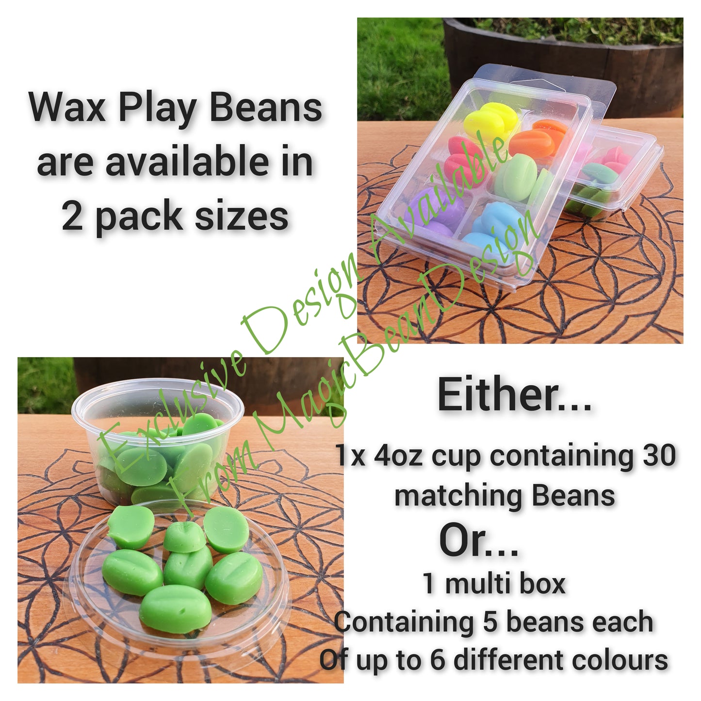 UV reactive Wax Melts for Wax Play (UNScented)